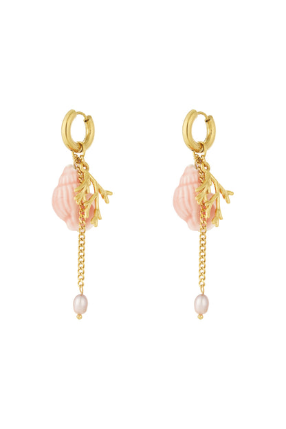 Stylish Pink & Baby Blue Drop Earrings for Spring/Summer