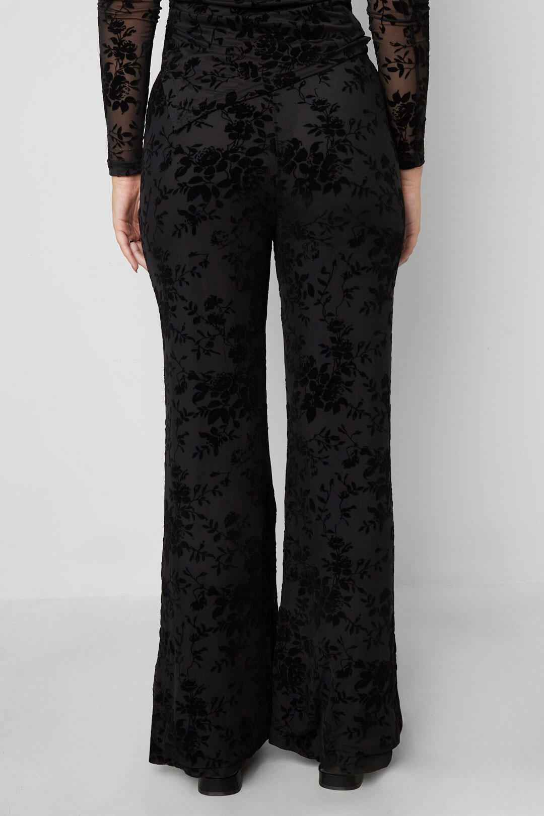 Sexy Floral Flared Pants for Fall Winter