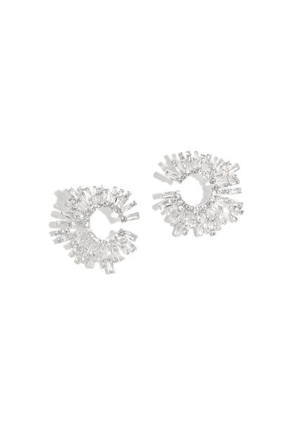 Elegant Circle Party Earrings for Christmas Glam