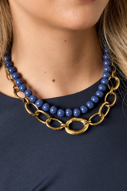 Elegant Gold & Silver Chain Necklace for Everyday Wear