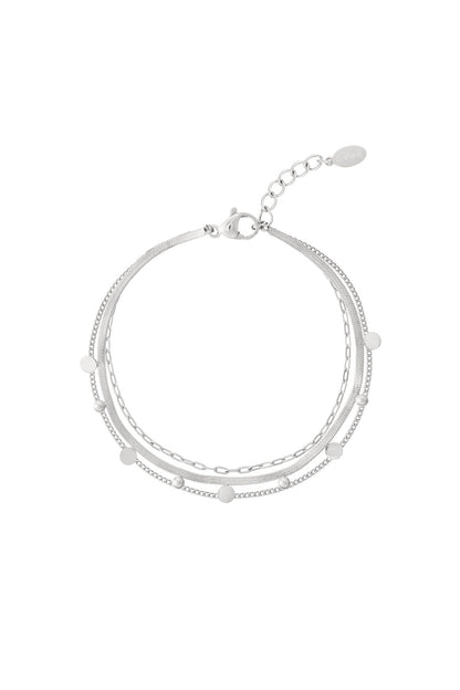 Elegant Multi-Layered Chain Bracelet for Women