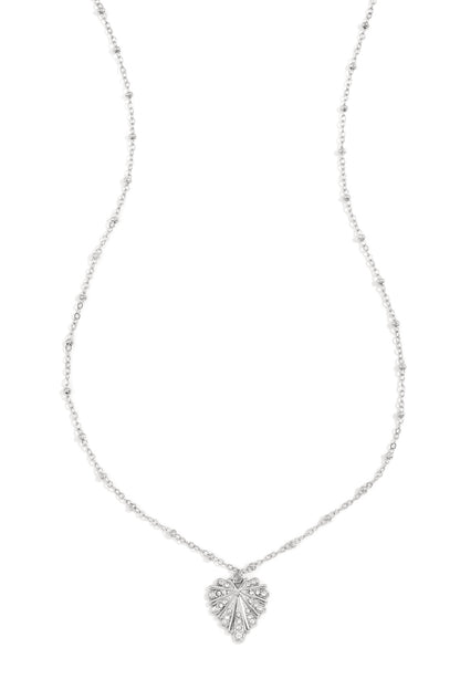 Elegant Heart Pendant Necklace for Women - Silver & Gold