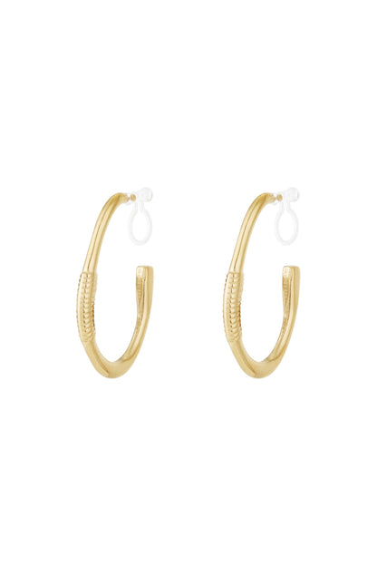 Stylish 14K Gold Plated Clip-On Earrings for Everyday Wear