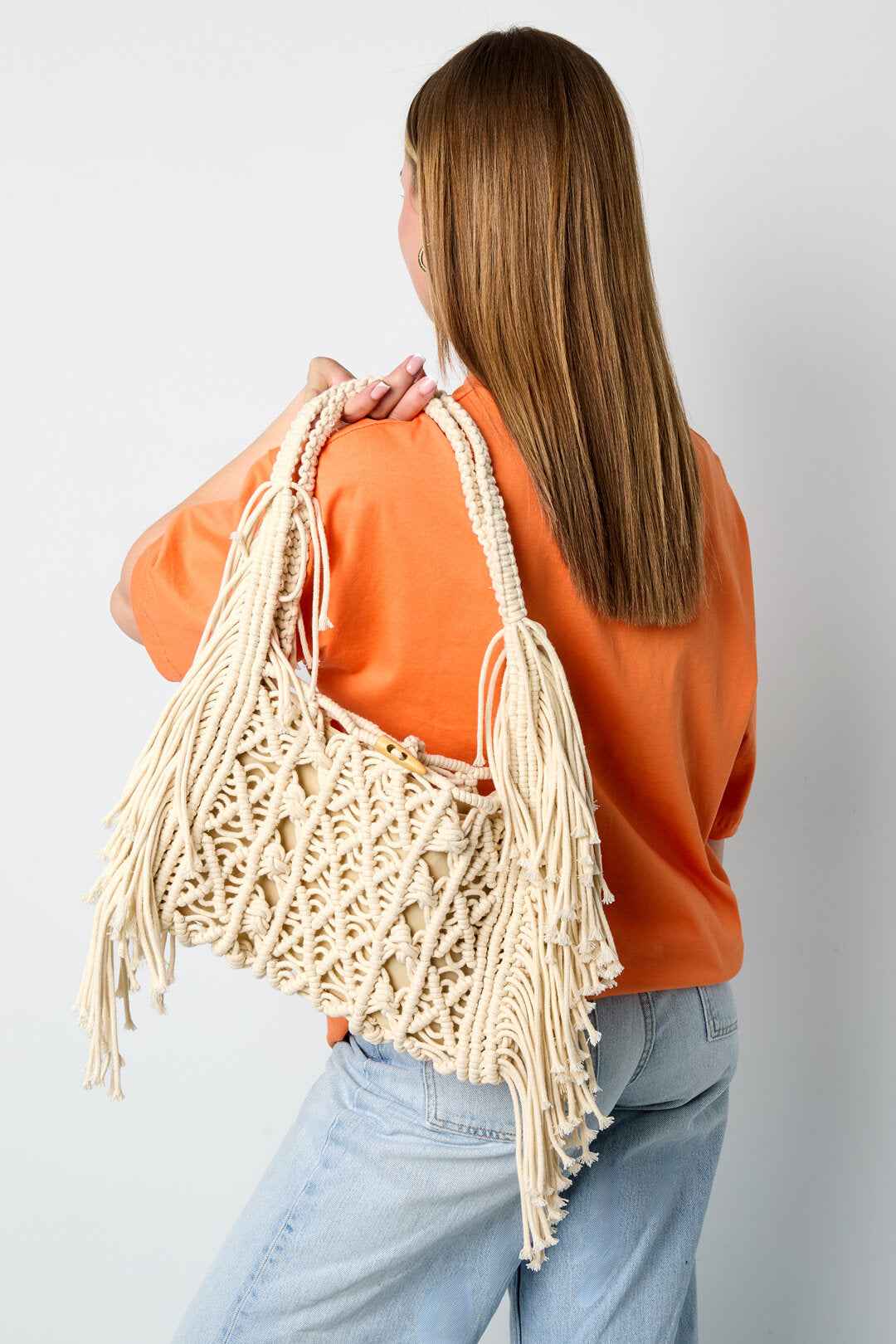 Strandtassen Effen Kleur Vakantie Katoen Vakantie/Strandaccessoires