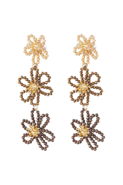 Elegant Multicolour Crystal Dangle Earrings for Women