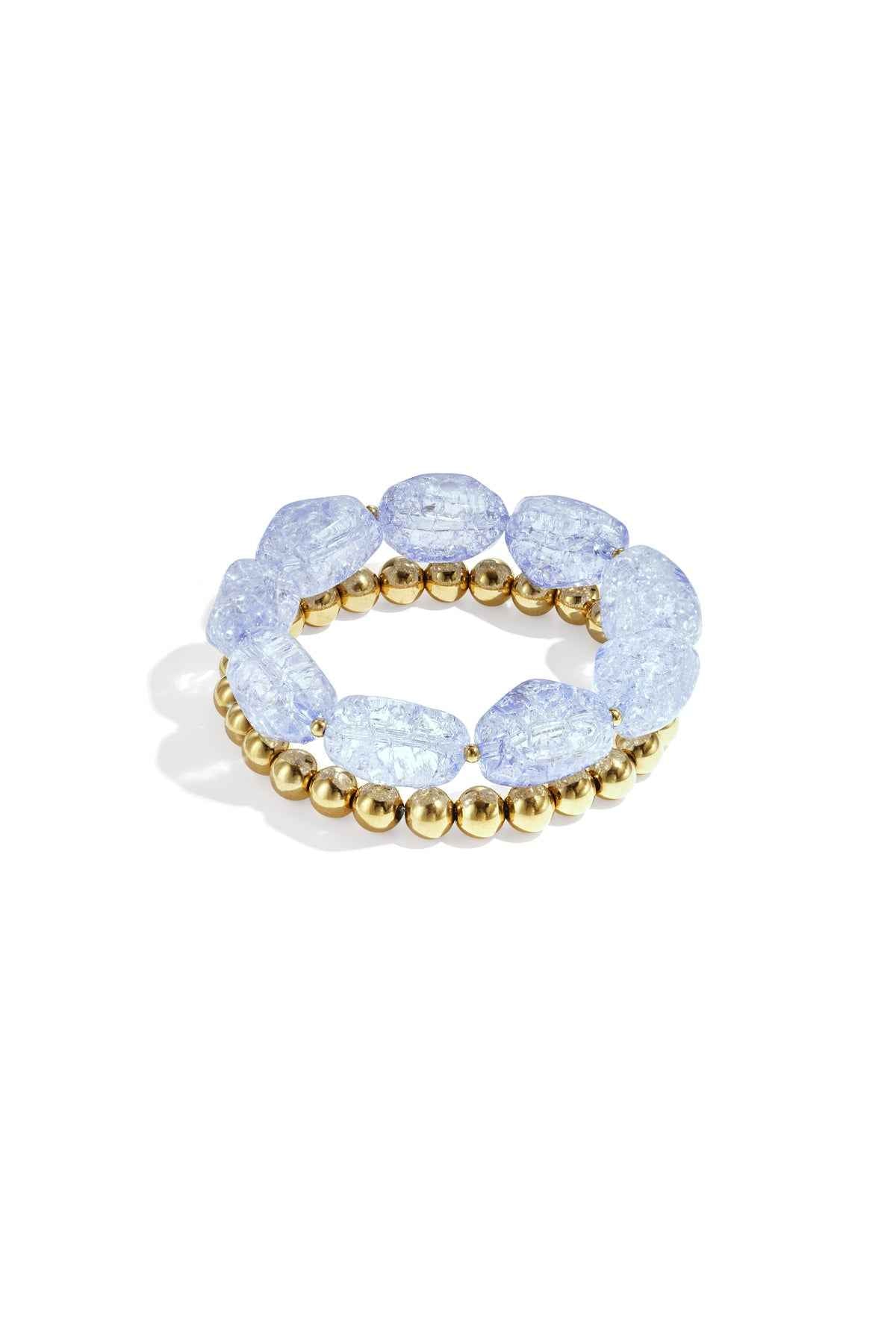 Bracelet set with chunky beads