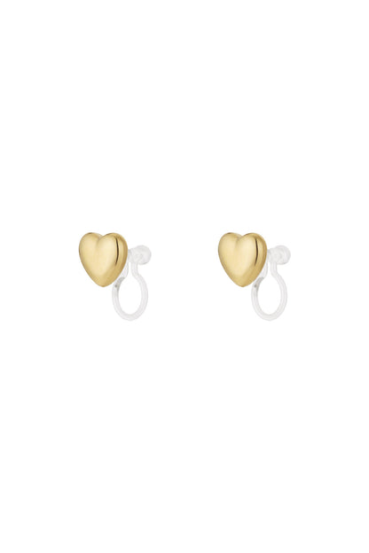 Stylish Heart-Shaped Clip-On Earrings for All Occasions