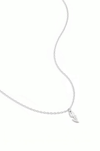 Elegant Stainless Steel Flower Pendant Necklace - Silver & Gold