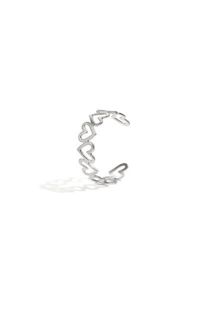 Elegant Heart Cuff Bracelet for Everyday Wear