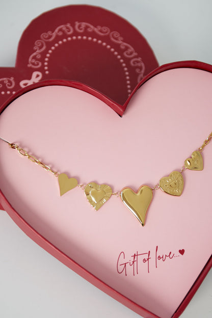 Elegant Gold Heart Pendant Necklace for Women
