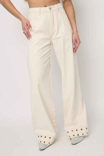 Eyelet Statement Jeans