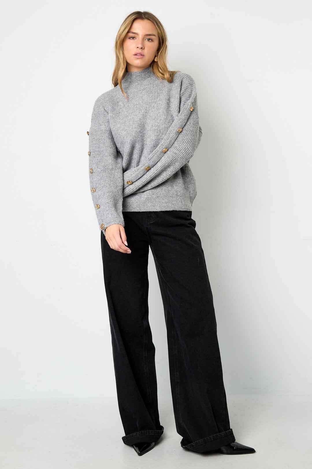 Cozy Knit Sweater for Fall & Winter in Trendy Colors