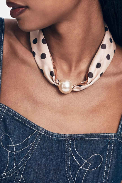 Zomersjaals met stippen, casual, polyester, dagelijkse accessoires