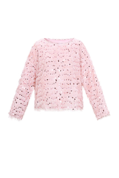 Elegant Sequined Long Sleeve Tops for Fall/Winter