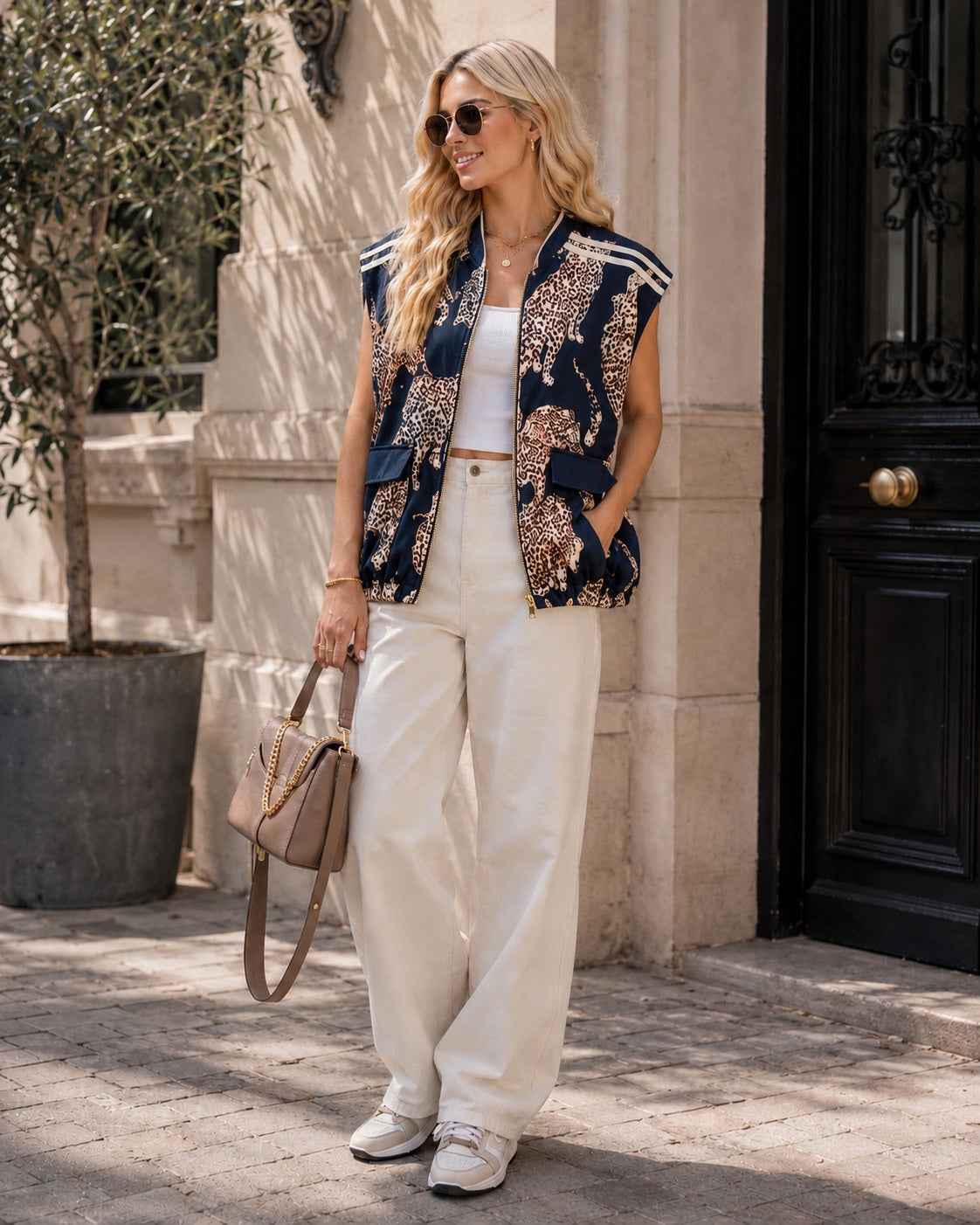 Gilet Luna Leopard