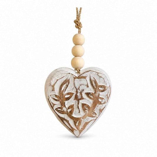 Houten Harthanger Boho – Wit maat S