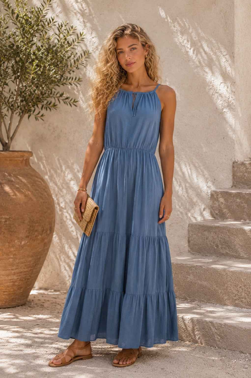 Jurk Milou Plus – Jeansblauw