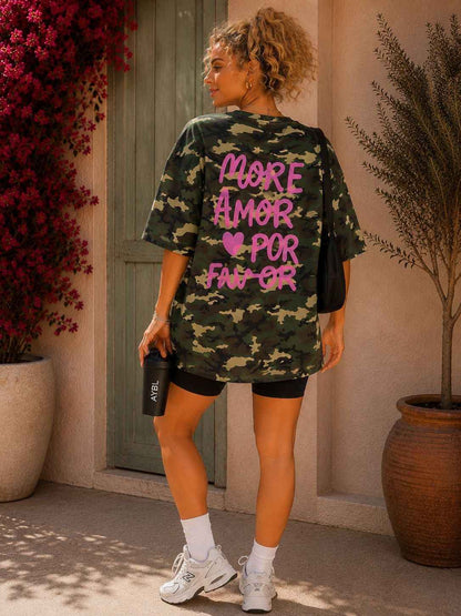 Oversized Shirt Amor Camouflage