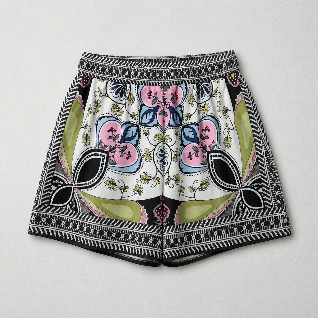 pistache set dames, set met meerkleurige