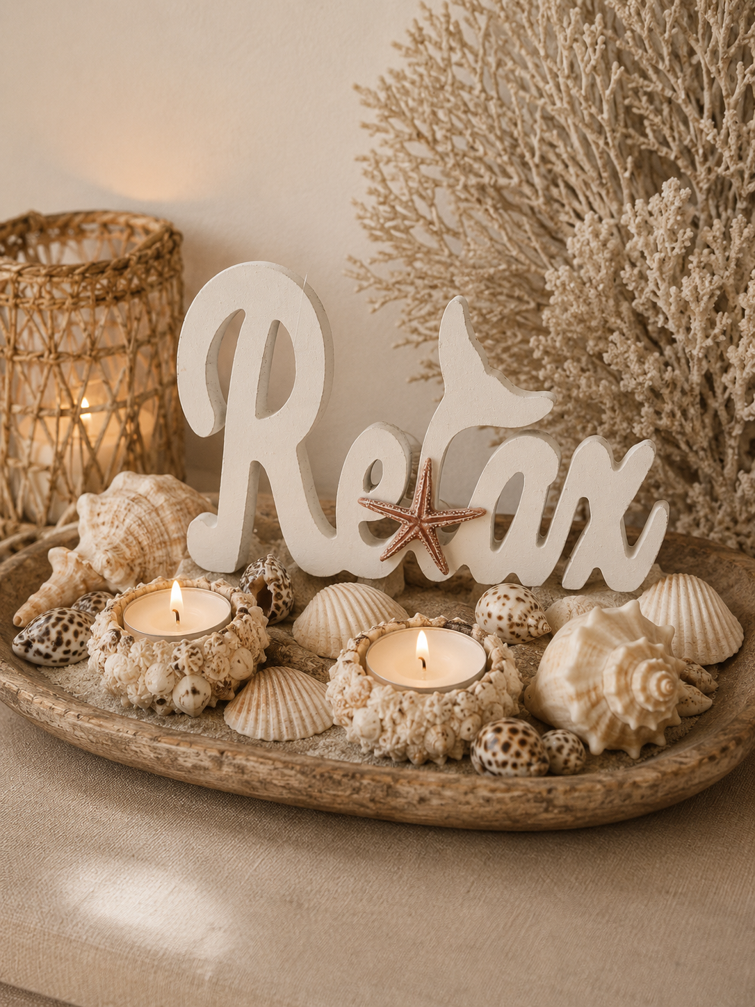 relax decoratiebord, beach house decoratie,