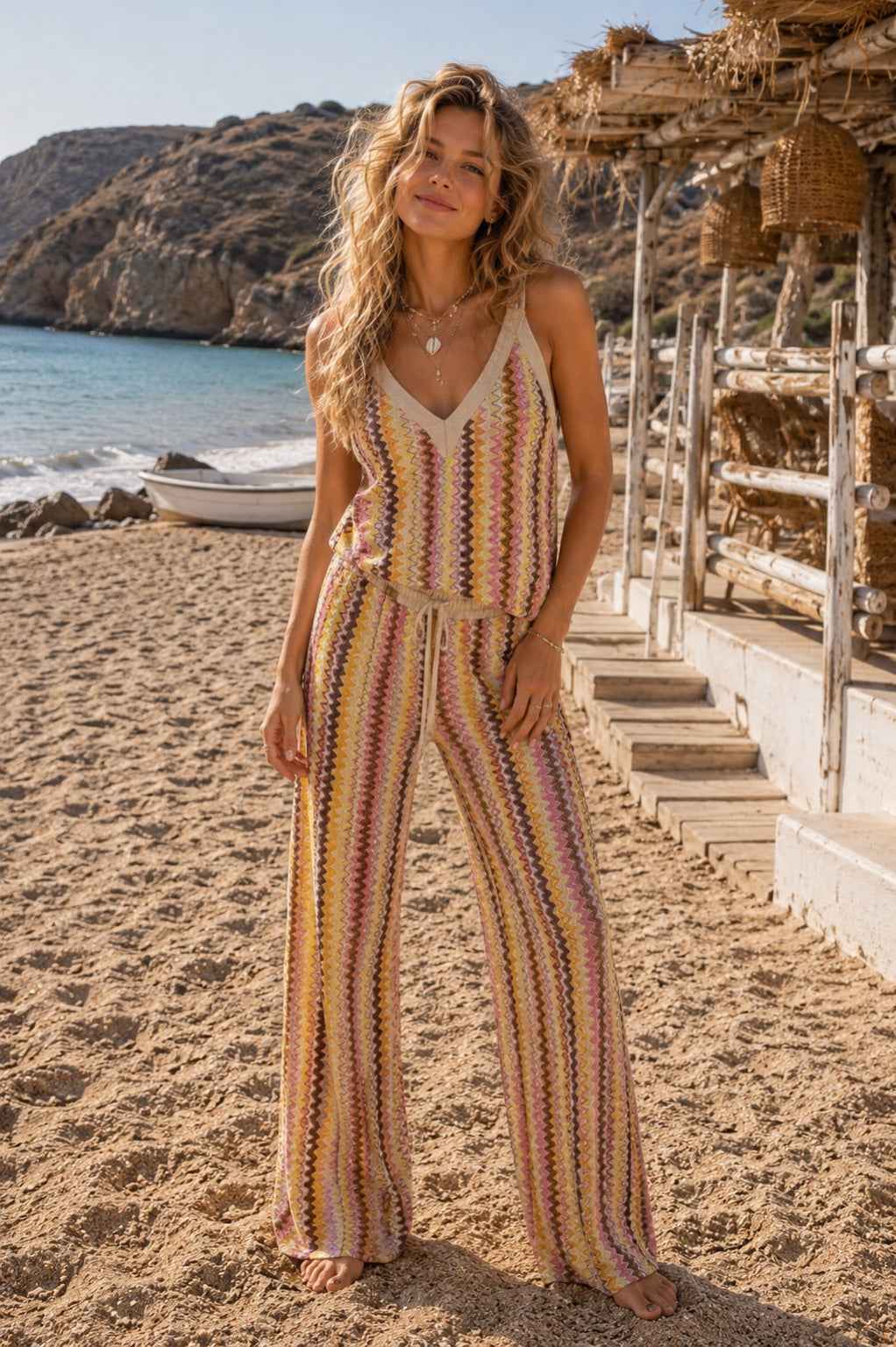 Set Ziva Chevron – Butter Yellow/Beige