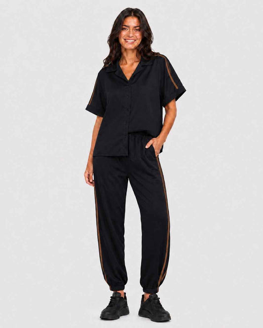 Set Noa Stripe Curve – Zwart