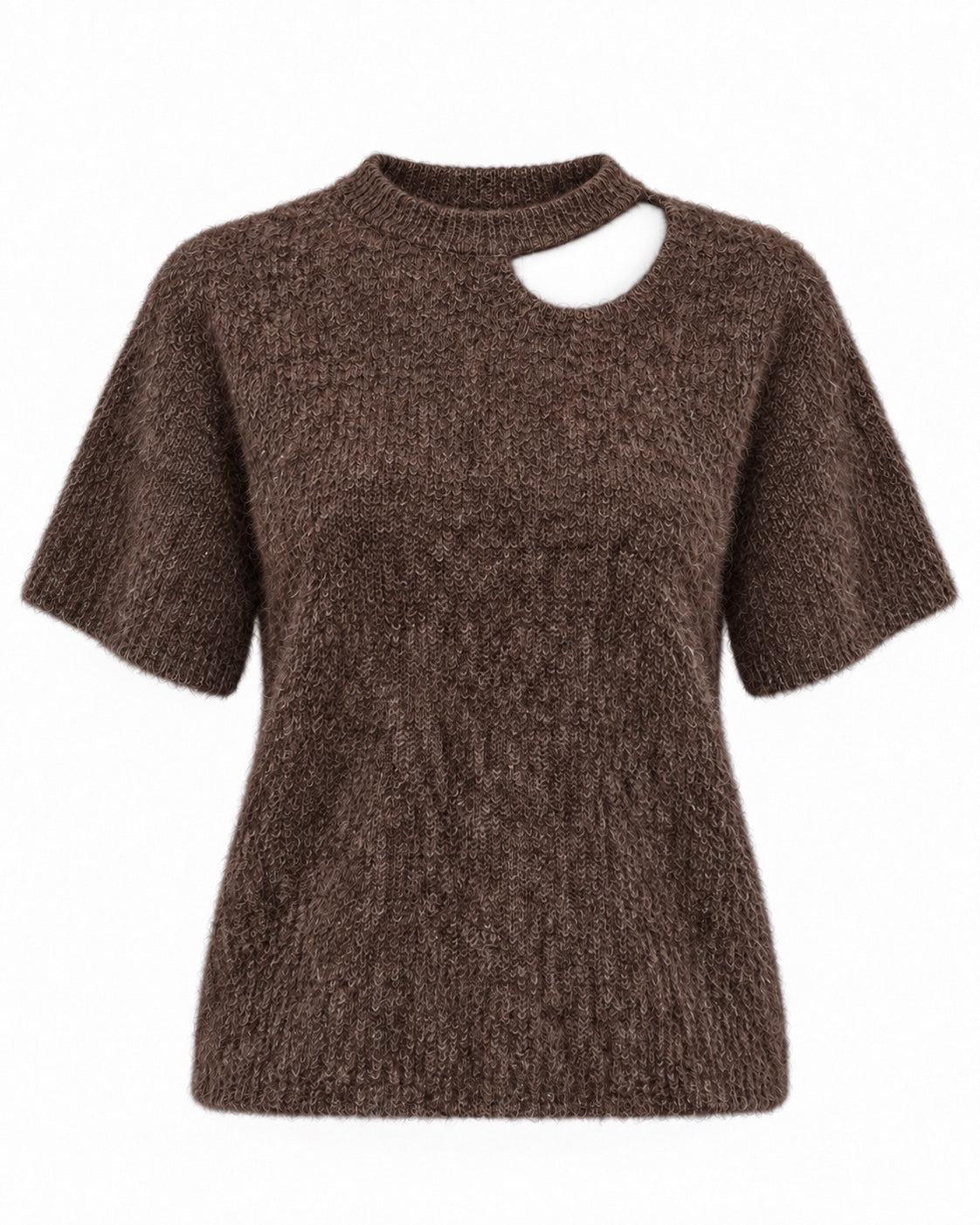 Trui Yara Open Shoulder donkerbruin productfoto